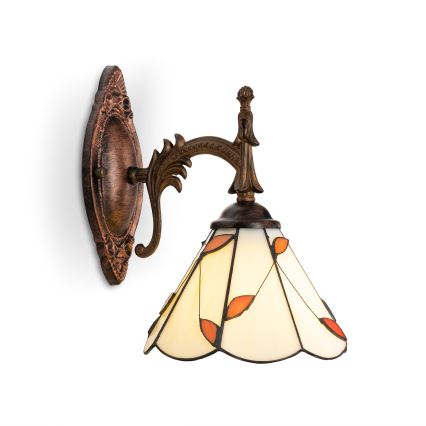 Brilagi - Tiffany vitražna zidna svjetiljka FOLIA 1xE14/40W/230V
