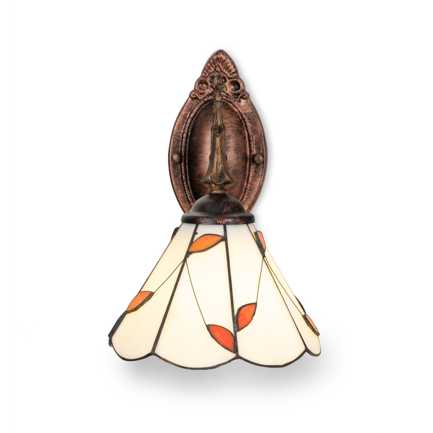 Brilagi - Tiffany vitražna zidna svjetiljka FOLIA 1xE14/40W/230V