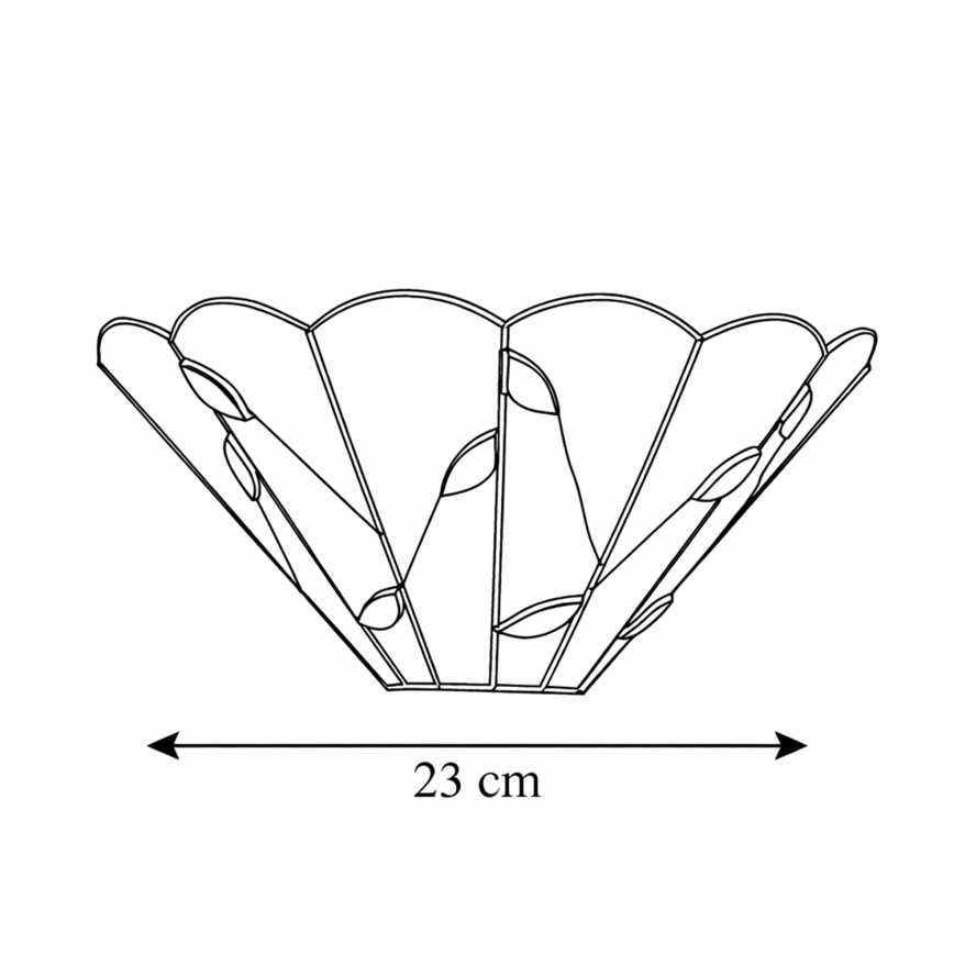 Brilagi - Tiffany vitražna zidna svjetiljka FOLIA 1xE14/40W/230V