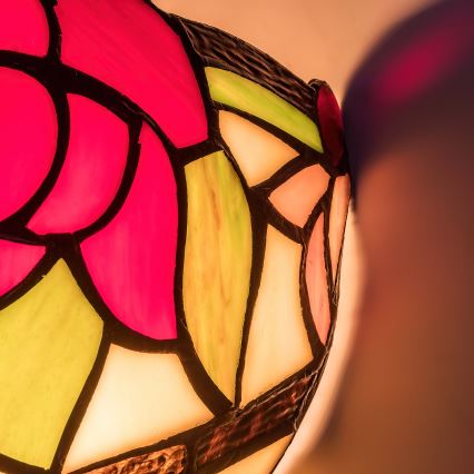 Brilagi - Tiffany vitražna zidna svjetiljka GARLAN 1xE14/40W/230V