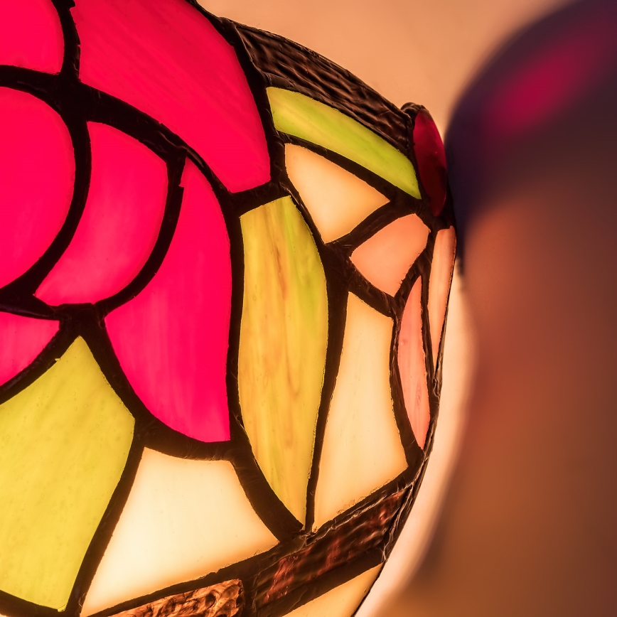 Brilagi - Tiffany vitražna zidna svjetiljka GARLAN 1xE14/40W/230V