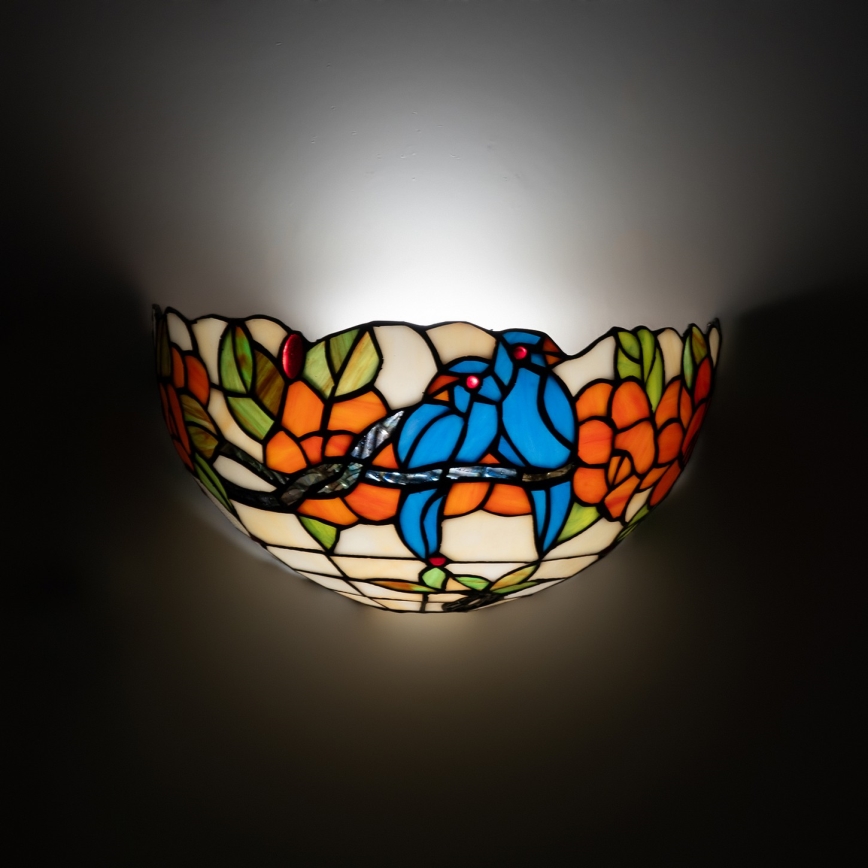 Brilagi - Tiffany vitražna zidna svjetiljka JUNGLE 1xE14/40W/230V