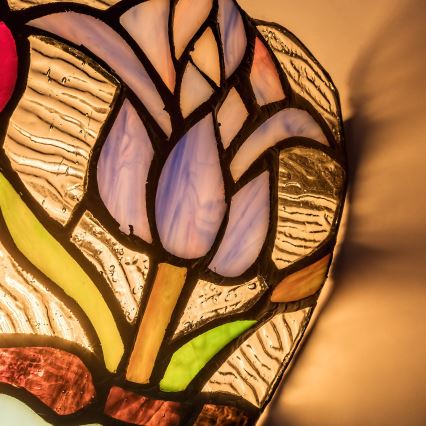 Brilagi - Tiffany vitražna zidna svjetiljka LORAS 1xE14/40W/230V