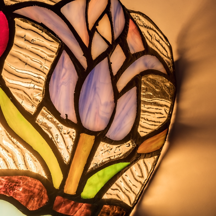 Brilagi - Tiffany vitražna zidna svjetiljka LORAS 1xE14/40W/230V