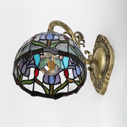 Brilagi - Tiffany vitražna zidna svjetiljka LORAS 1xE27/40W/230V