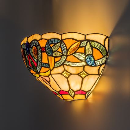 Brilagi - Tiffany vitražna zidna svjetiljka LUISA 1xE27/40W/230V