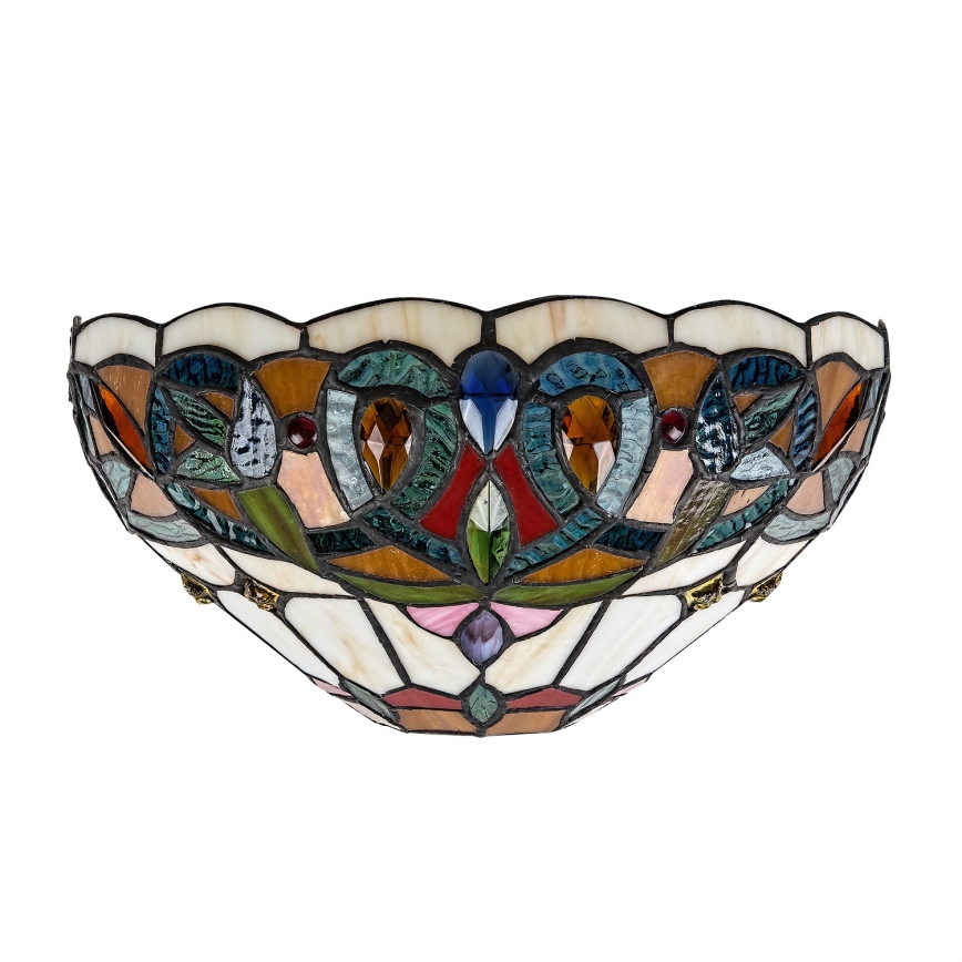 Brilagi - Tiffany vitražna zidna svjetiljka LUISA 1xE27/40W/230V