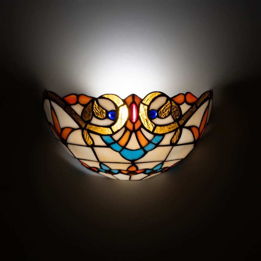 Brilagi - Tiffany vitražna zidna svjetiljka MIRABELLA 1xE14/40W/230V