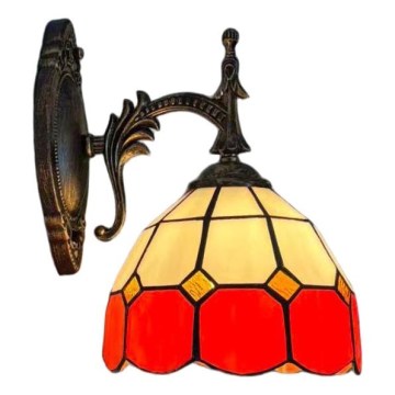 Brilagi - Tiffany vitražna zidna svjetiljka SIENNA 1xE14/40W/230V