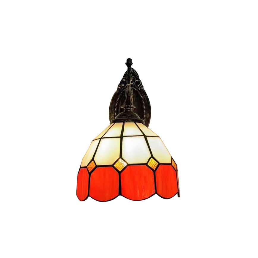 Brilagi - Tiffany vitražna zidna svjetiljka SIENNA 1xE14/40W/230V