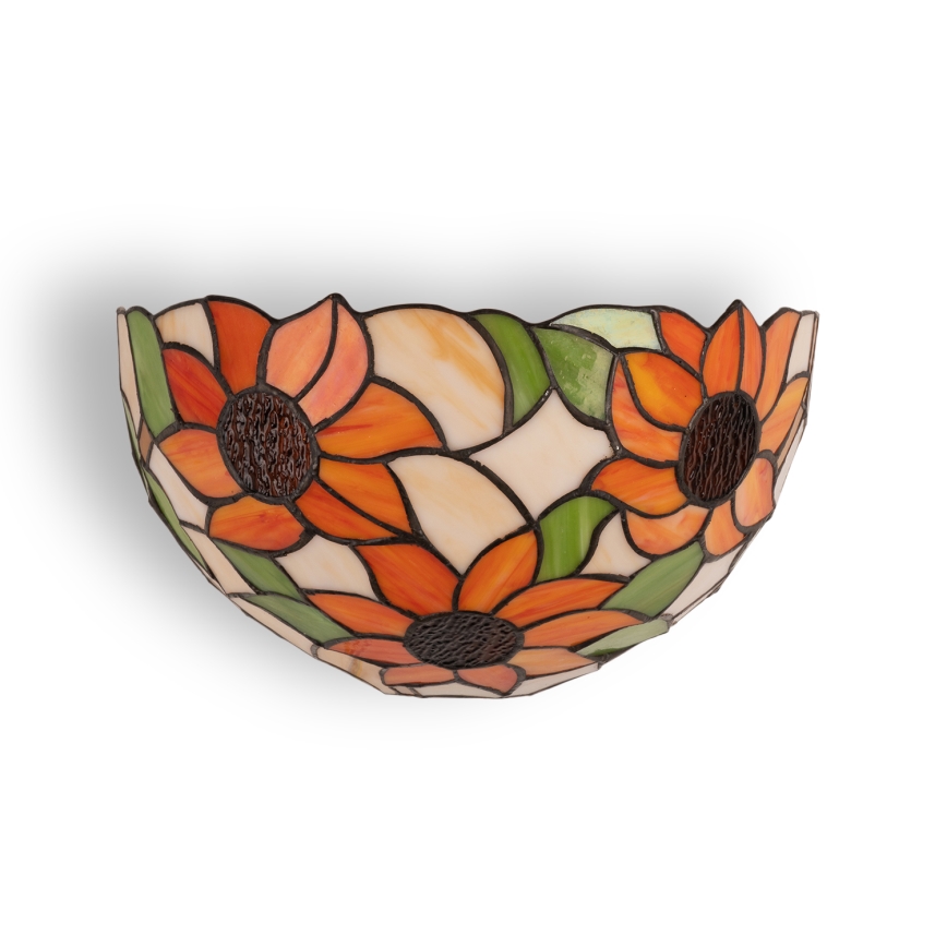 Brilagi - Tiffany vitražna zidna svjetiljka SUNFLOWER 1xE14/40W/230V