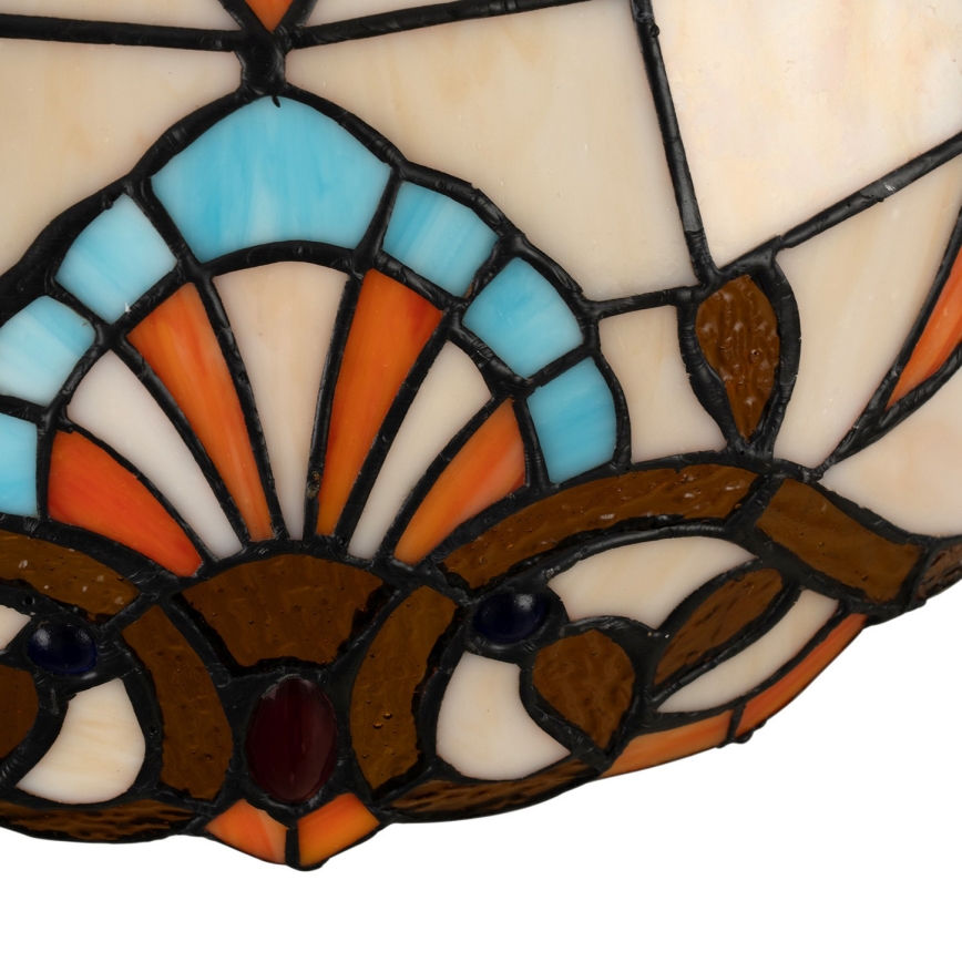 Brilagi - Tiffany vitražni luster MIRABELLA na lancu, 1x E27/60W/230V, Ø 40 cm