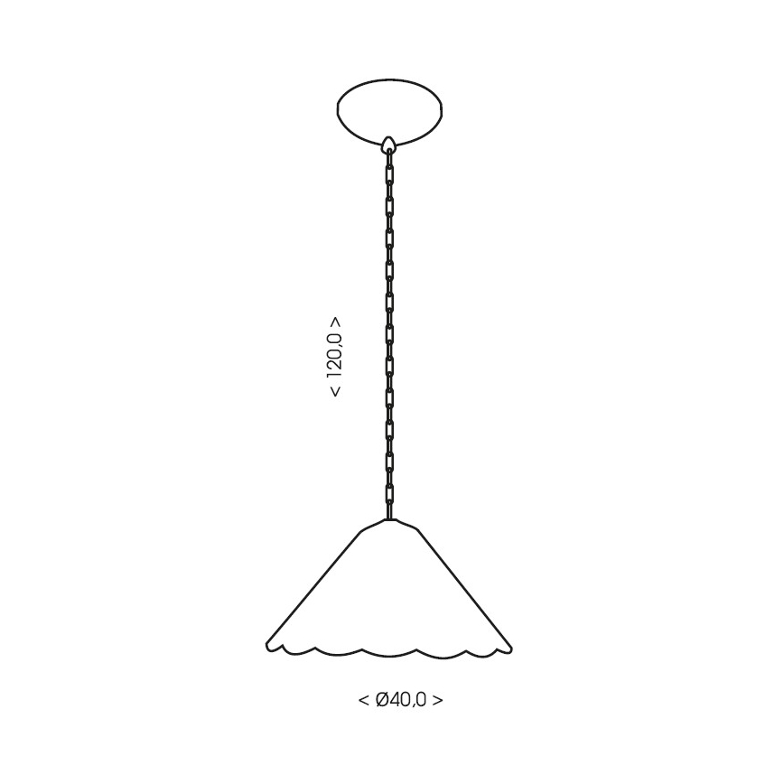 Brilagi - Tiffany vitražni luster na lancu FOLIA 1xE27/60W/230V Ø 40 cm