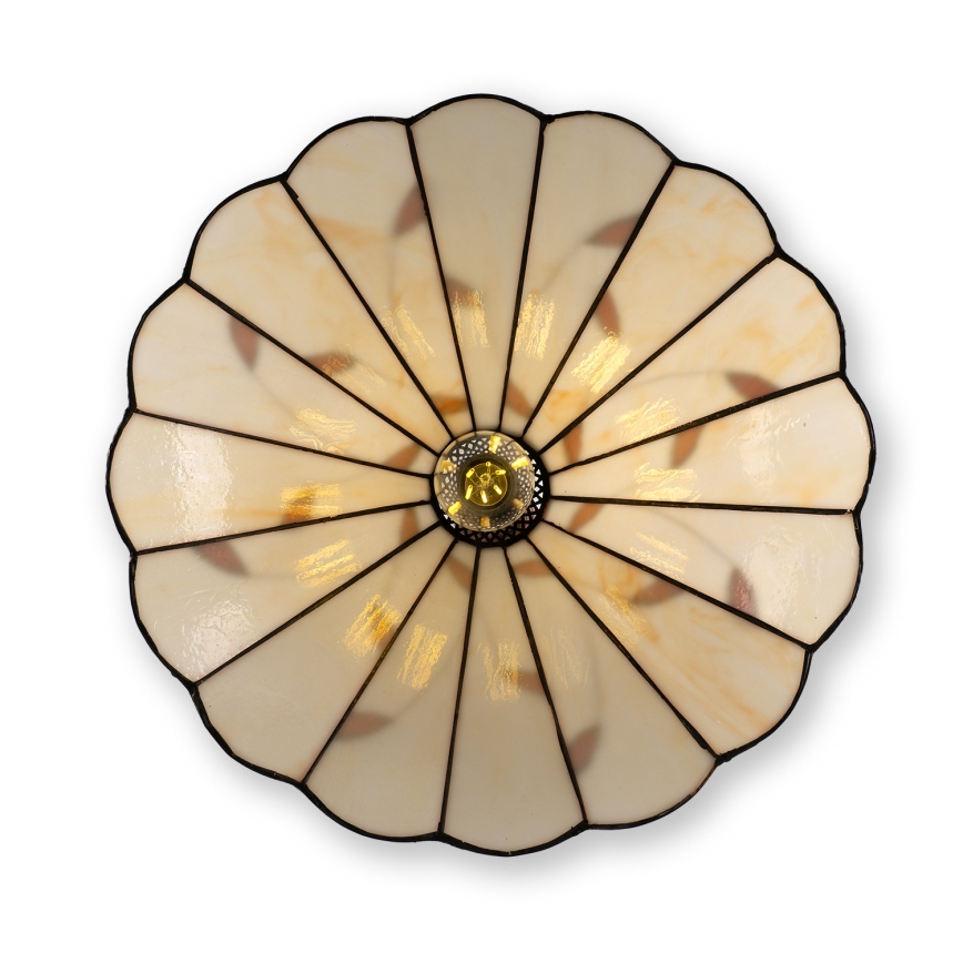 Brilagi - Tiffany vitražni luster na lancu FOLIA 1xE27/60W/230V Ø 40 cm