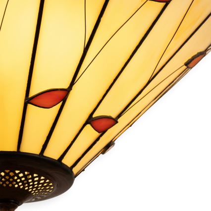 Brilagi - Tiffany vitražni luster na lancu FOLIA 3xE27/60W/230V promjer 50 cm