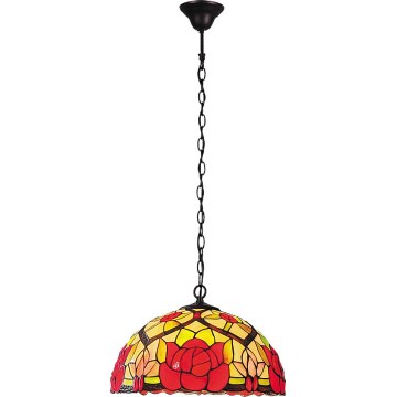 Brilagi - Tiffany vitražni luster na lancu GARLAN 2xE27/60W/230V