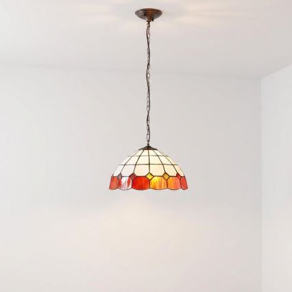 BRILAGI - Tiffany vitražni luster na lancu SIENNA 1xE27/60W/230V Ø 40 cm