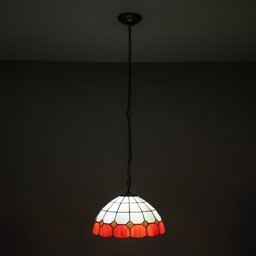 BRILAGI - Tiffany vitražni luster na lancu SIENNA 1xE27/60W/230V Ø 40 cm