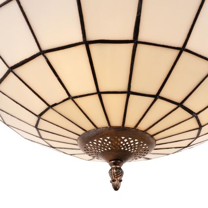 Brilagi - Tiffany vitražni luster na lancu SIENNA 3xE27/60W/230V, promjer 50 cm