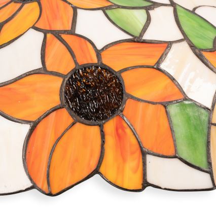 Brilagi - Tiffany vitražni luster na lancu SUNFLOWER 1xE27/60W/230V Ø 40 cm