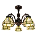 BRILAGI - Tiffany vitražni plafonski luster EMERALD 5xE27/60W/230V Ø 60 cm