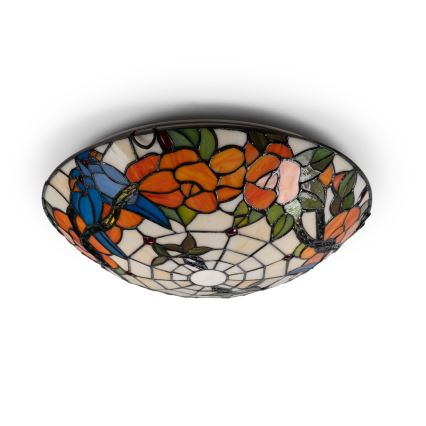 Brilagi - Tiffany vitražno stropno svjetlo JUNGLE 2xE27/60W/230V promjer 40 cm