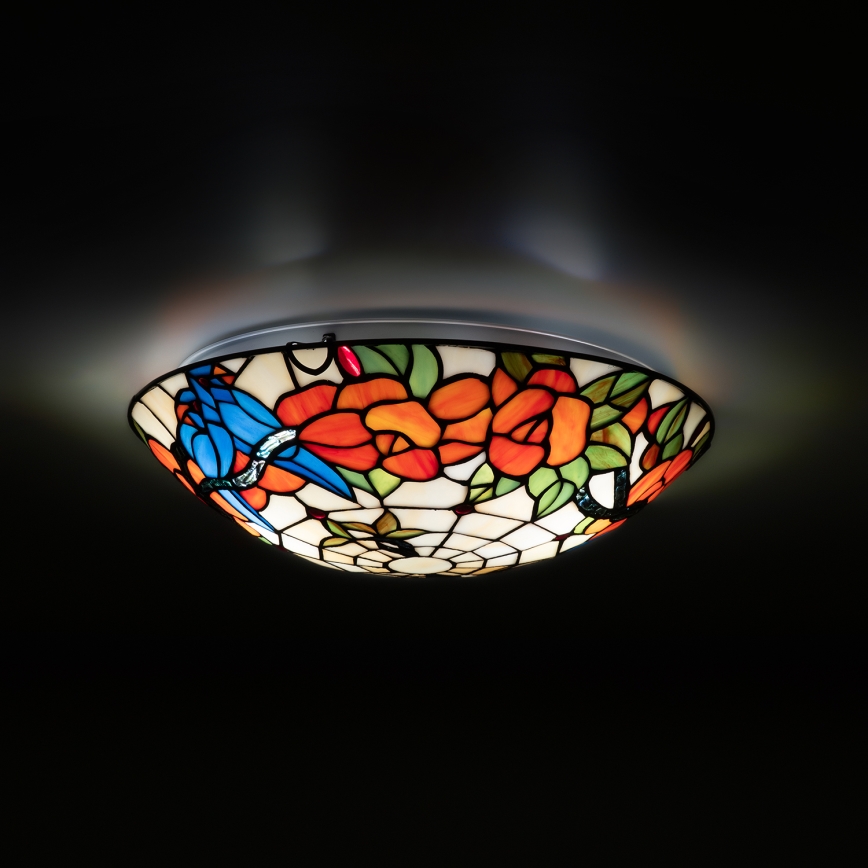 Brilagi - Tiffany vitražno stropno svjetlo JUNGLE 2xE27/60W/230V promjer 40 cm