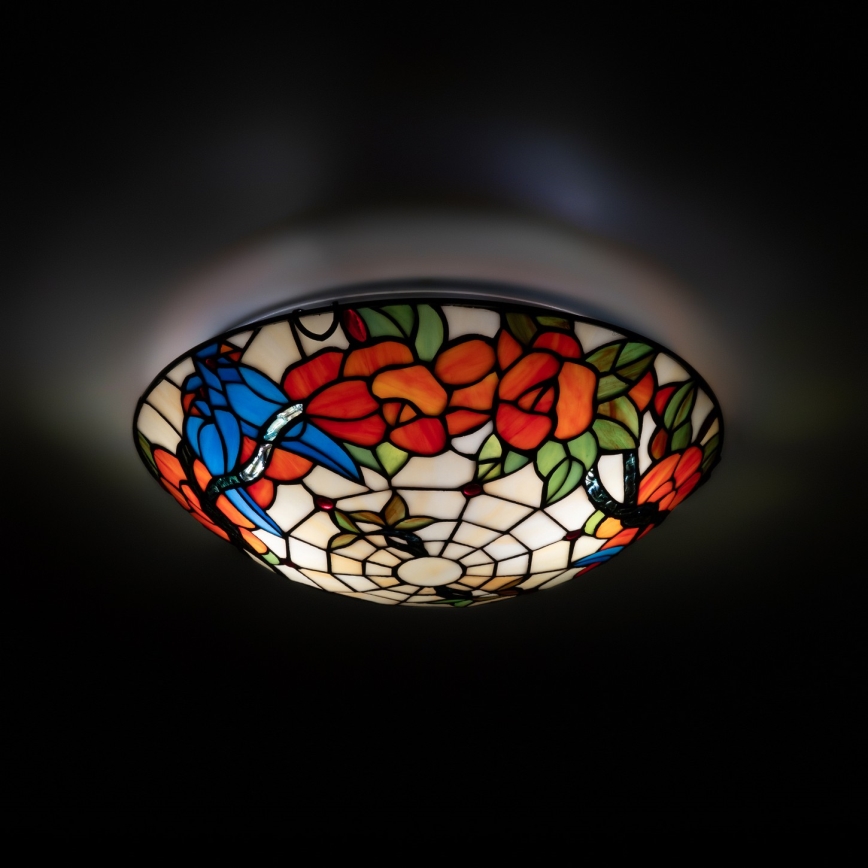 Brilagi - Tiffany vitražno stropno svjetlo JUNGLE 2xE27/60W/230V promjer 40 cm