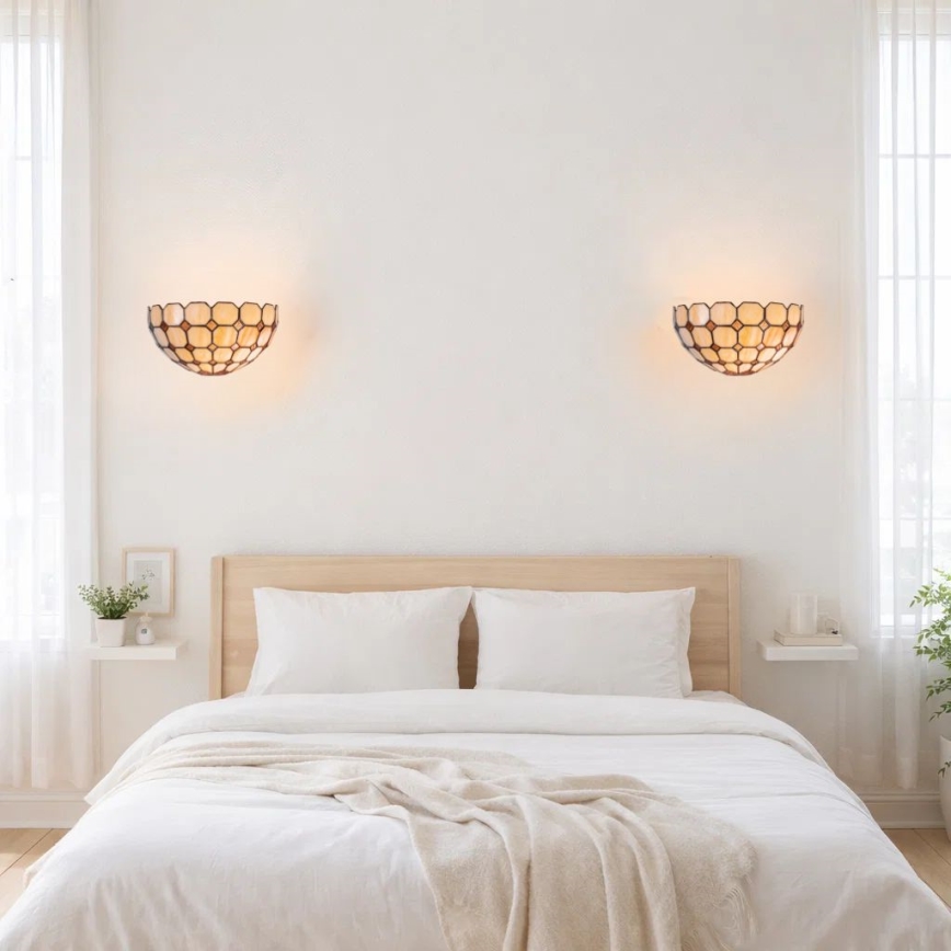 Brilagi - Tiffany vitražno zidno svjetlo DORAN 1xE14/40W/230V