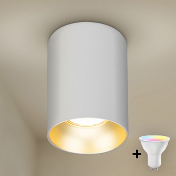 Brilagi - TRINE LED RGBW prigušivo spot svjetlo 1xGU10/4,8W/230V 3000K bijelo/zlatno + daljinski upravljač