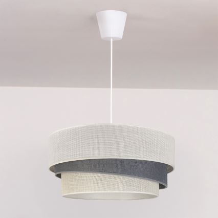 Brilagi - TRIO ovjesni luster na kabelu 1xE27/60W/230V, promjer 40 cm, krem/siva