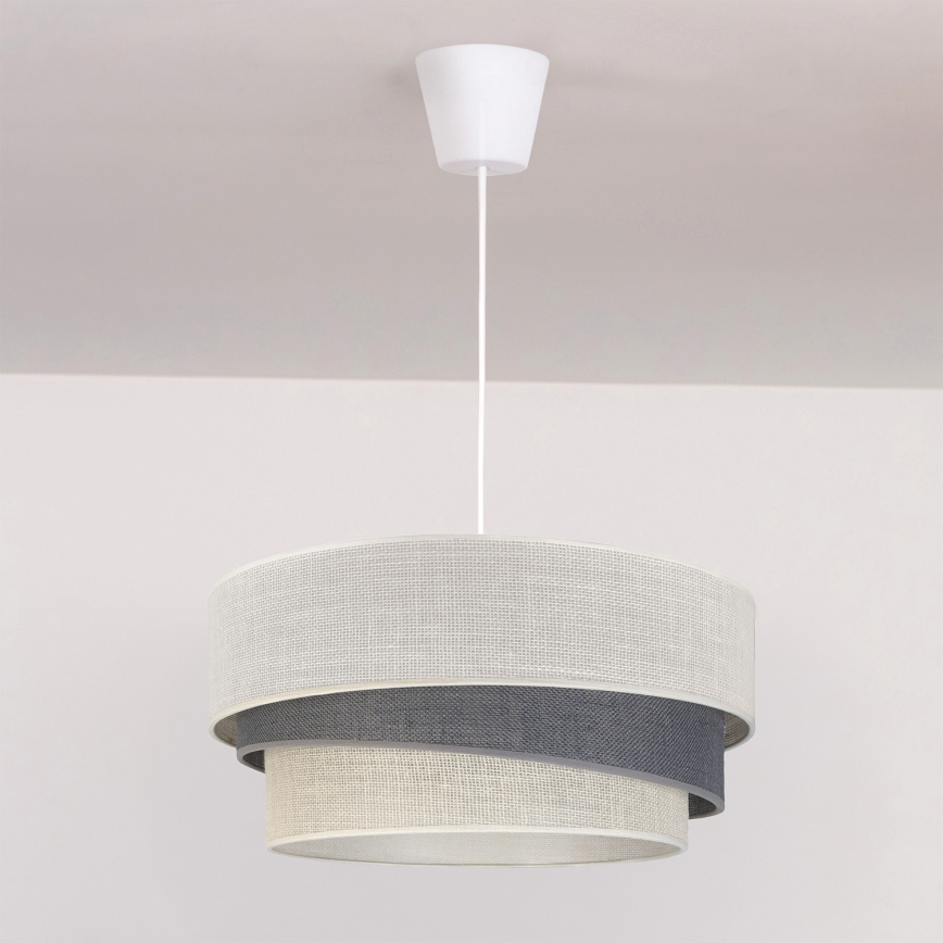 Brilagi - TRIO ovjesni luster na kabelu 1xE27/60W/230V, promjer 40 cm, krem/siva