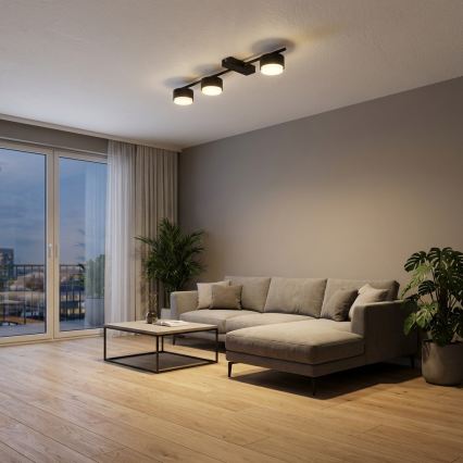 Brilagi - LED RGB+CCT Prigušivo točkasto svjetlo MONO 3xGX53/14W/230V 2700-6500K Wi-Fi Tuya crna