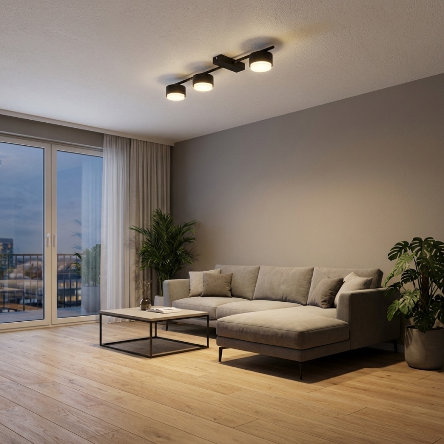 Brilagi - LED RGB+CCT Prigušivo točkasto svjetlo MONO 3xGX53/14W/230V 2700-6500K Wi-Fi Tuya crna