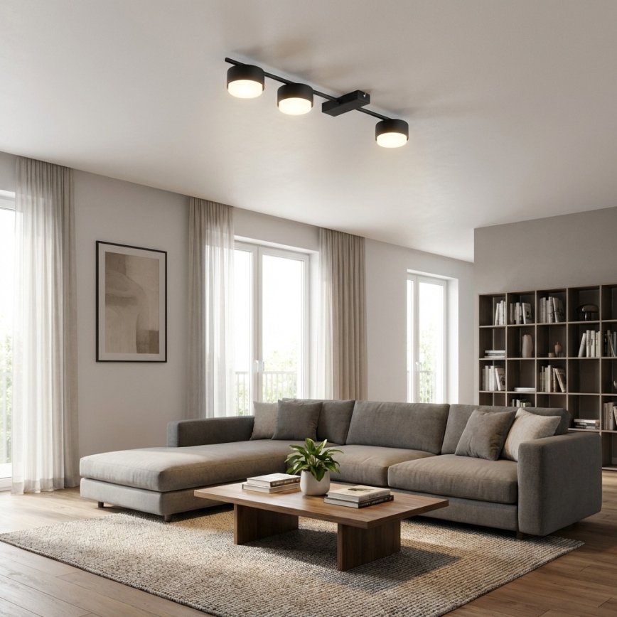 Brilagi - LED RGB+CCT Prigušivo točkasto svjetlo MONO 3xGX53/14W/230V 2700-6500K Wi-Fi Tuya crna