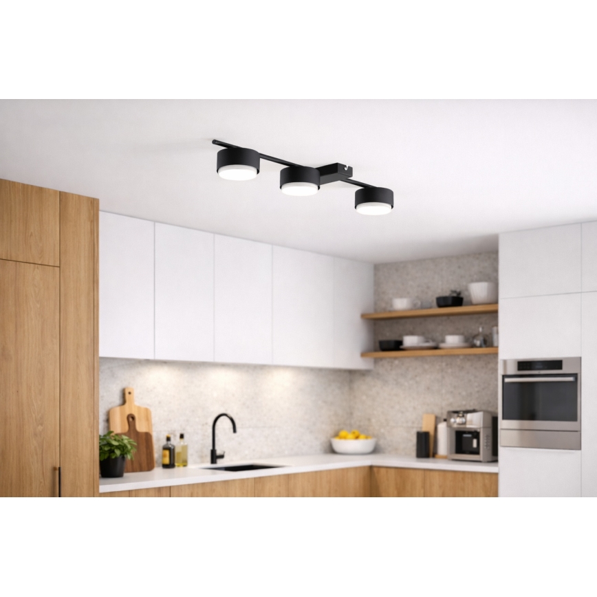 Brilagi - LED RGB+CCT Prigušivo točkasto svjetlo MONO 3xGX53/14W/230V 2700-6500K Wi-Fi Tuya crna