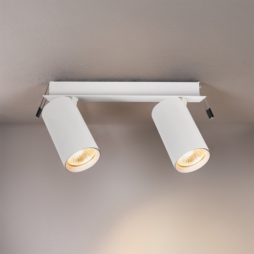 Brilagi - Ugradna stropna svjetiljka SELE 2xGU10/30W/230V bijela