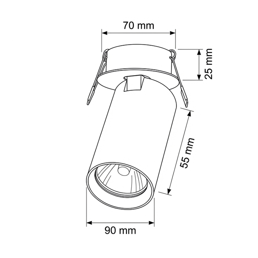 Brilagi - Ugradna svjetiljka SELE 1xGU10/30W/230V bijela