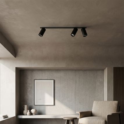 Brilagi - Ugradna svjetiljka SELE 3xGU10/30W/230V crna