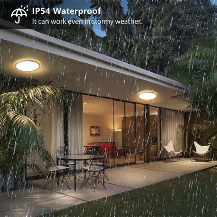 Brilagi - LED stropno svjetlo za kupaonicu ULTRA TANKO LED/12W/230V Ø 22,5 cm ružičasto zlato IP54