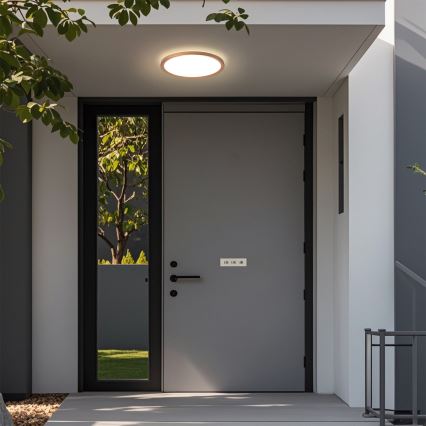 Brilagi - LED stropno svjetlo za kupaonicu ULTRA TANKO LED/12W/230V Ø 22,5 cm ružičasto zlato IP54