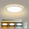 Brilagi - ULTRA SLIM LED stropna svjetiljka s prigušivanjem, 18W/230V, 2700-6500K, Ø 30 cm, bijela + daljinski upravljač