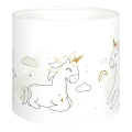 Brilagi - Univerzalni abažur BOBO E27, promjer 15 cm, bijela/s motivom jednoroga