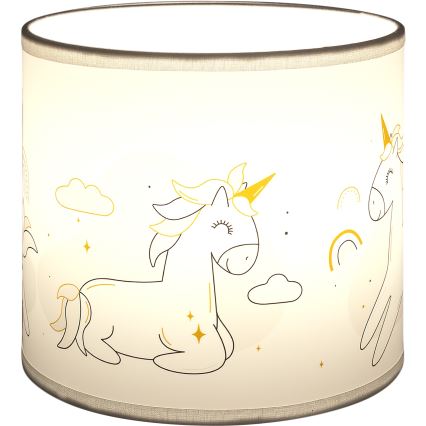 BRILAGI - Univerzalni abažur BOBO E27, promjer 15 cm, bijela/s motivom jednoroga