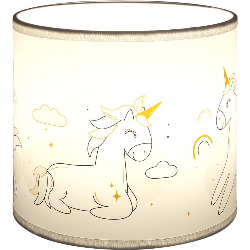 BRILAGI - Univerzalni abažur BOBO E27, promjer 15 cm, bijela/s motivom jednoroga