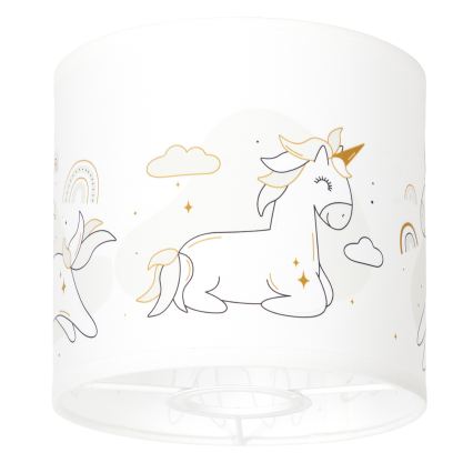 BRILAGI - Univerzalni abažur BOBO E27, promjer 15 cm, bijela/s motivom jednoroga