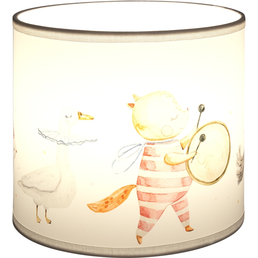 Brilagi - Univerzalni abažur BOBO E27, promjer 15 cm, bijela/s motivom životinja