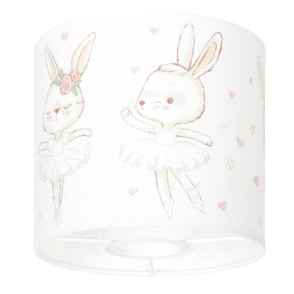 BRILAGI - Univerzalni abažur BOBO E27 promjer 15 cm bijeli/zečići