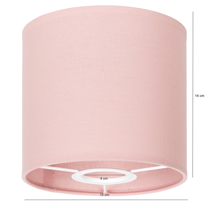 BRILAGI - Univerzalni abažur BOBO E27, promjer 15 cm, ružičaste boje