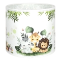 Brilagi - Univerzalni abažur BOBO E27 Ø 15 cm bijela/zelena/džungla